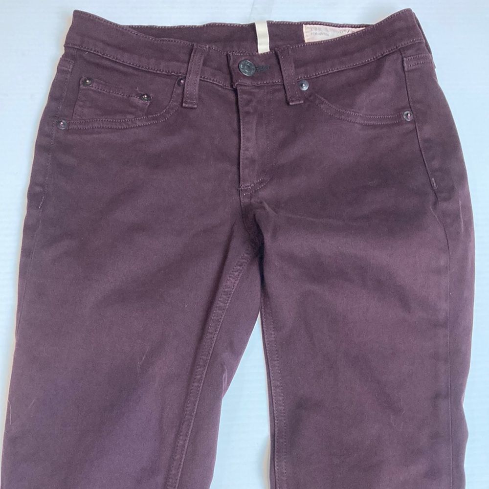 Rag and Bone dark purple/maroon super-skinny jeans, size 25